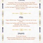 Menu My heritage Casablanca